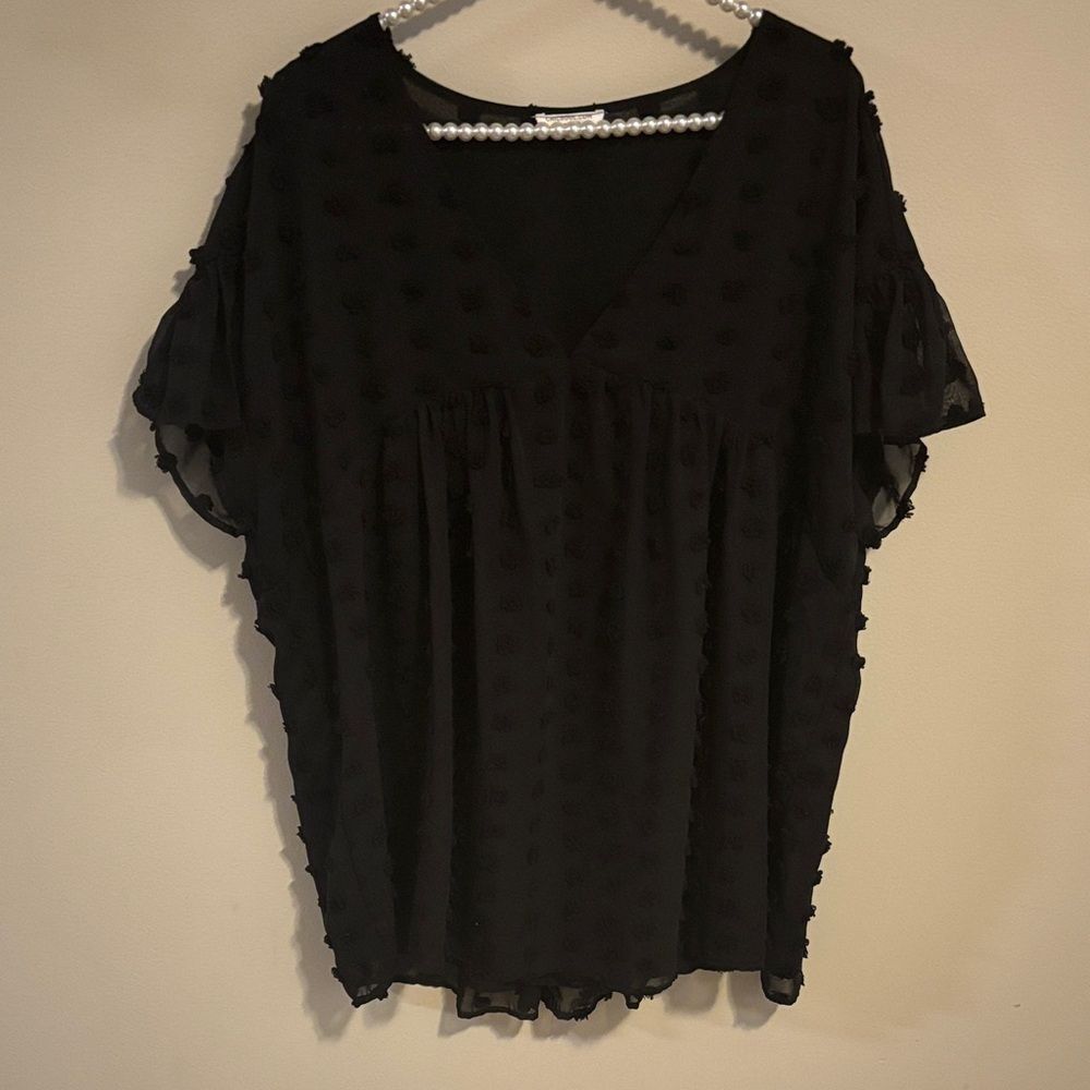 Chic soul Black Women's Top size 2x